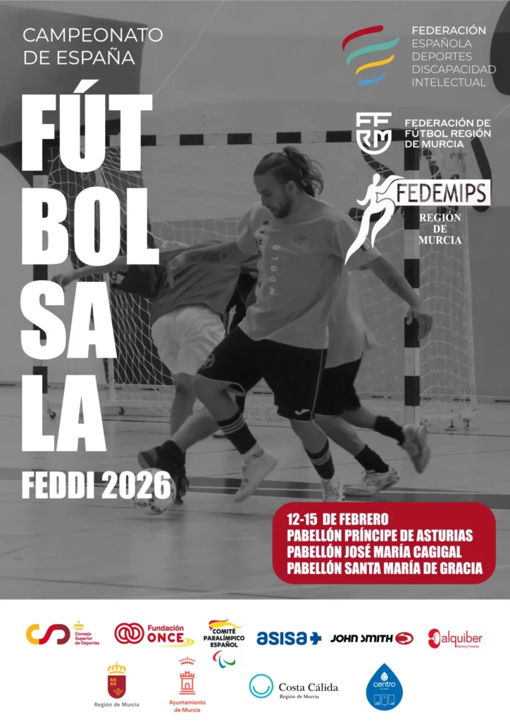 Campeonato de España de Fútbol Sala FEDDI 2026 en Murcia