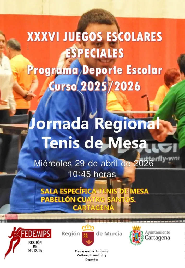 Jornada Regional de Tenis de Mesa del Deporte Escolar