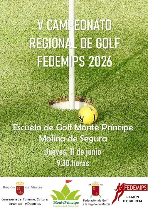 V Campeonato Regional de Golf FEDEMIPS 2026